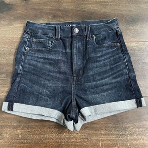 American Eagle Shorts Women’s Size 6 Curvy Hi Rise Shortie Super Stretch Jeans